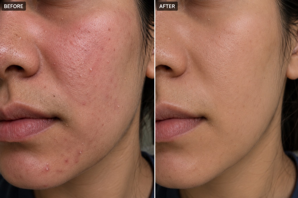 Meera J. — before and after
